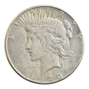 USA, Dolar 1923 - mírový, San Francisco, KM.150, Ag 900