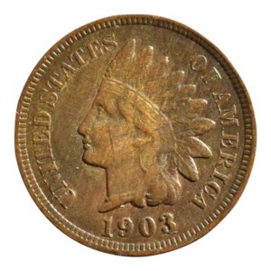 USA, 1 cent 1903, Indián, KM# 90a