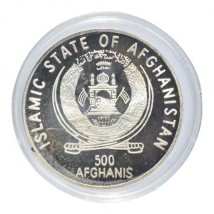 Afghánistán, 500 afgahnis 2000, Snow Leopard, Ag999, 15g, kapsle