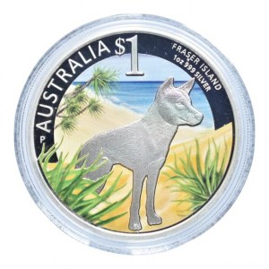 Austrálie, 1 dolar 2013, Fraser Island, Ag999, 31.135g, kapsle, cert., orig.etue