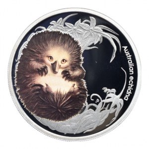 Austrálie, 50 cent 2013 Australian Bush Babies II: Echidna, 15.591g, čtvercová kapsle