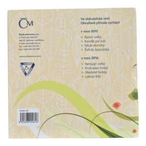 ČR/Niue Island, 1 dolar 2015 - Ohrožená příroda - Kandík Psí Zub, Ag999, 16g, 34 mm, kolorováno, kapsle, orig.obal