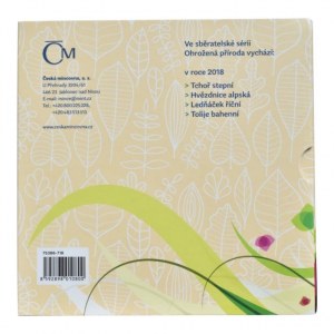ČR/Niue Island, 1 dolar 2018 - Ohrožená příroda - Hvězdice Alpská, Ag999, 16g, 34 mm, kolorováno, kapsle, orig.obal