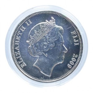 Fiji, 1 dolar 2009, Koi kapr, barevná mince, kapsle