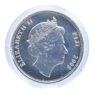 Fiji, 1 dolar 2009 Leopard, barevná mince, kapsle