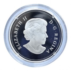 Kanada, 20 dolar 2009 Crystal Raindrop, stříbrná barevná mince, Ag999, 31.39g, kapsle, cert., orig.etue