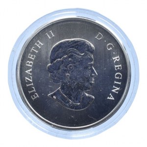 Kanada, 25 cent 2010 Blue Jay, barevná mince, kapsle, cert., orig.etue