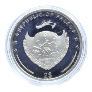 Palau, 2 dolar 2011, Čmelák, Ag925, 15.5g kapsle