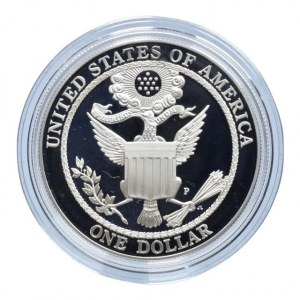 USA, 1 dolar 2008 Bald Eagle, Ag900, 26.73g, kapsle, orog.etue