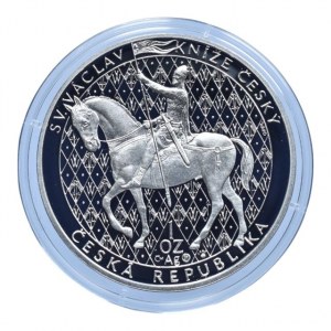 Oppl V. - AR medaile 2007 - Sv. Václav na koni , Ag925, 38mm, 33.6g, kapsle, etue, certifikát