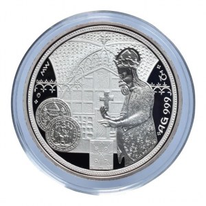 Wichnerová M., - AR medaile 2003 - 655 let od položení základního kamene hradu Karlštejn, Ag 999, 50 mm, 42 g, kapsle, etue, certifikát