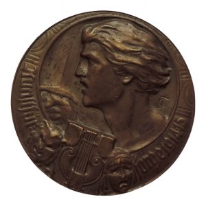 AE medaile 50mm německá, 1. sv.válka Kunst für Sorge 1914-15, rv: 4řádkový nápis