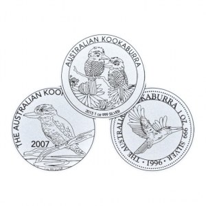Sada investičních stříbrných mincí 1 oz. Australian Kookaburra - od roku 1990 do 2009, 20x Ag999, 20x 31.1g všechny uolžené v plastvém pouzdře a uloženy ve společné luxusní etui, 20 ks