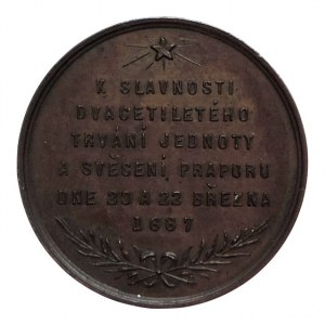 Sokol Vídeň 1887 20 let trvání 29mm