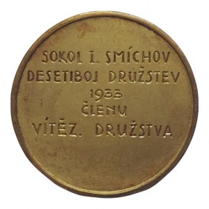 Sport.cena Sokol Smíchov 1933 desetiboj 35mm