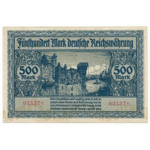 Gdansk, 500 marks 1922
