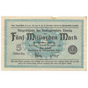 Danzig, 5 Milliarden Mark 1923