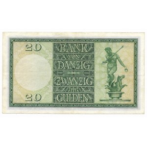 Gdańsk, 20 guldenów 1937, seria K