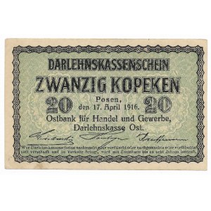 Poznaň, 20 kopejok 1916
