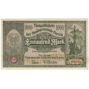 Gdansk, 1,000 marks 1923