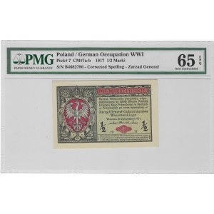 1/2 marki polskiej 1916 - Generał - PMG 65 EPQ