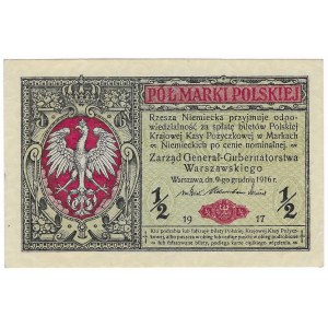 1/2 polské značky 1916 - Obecné