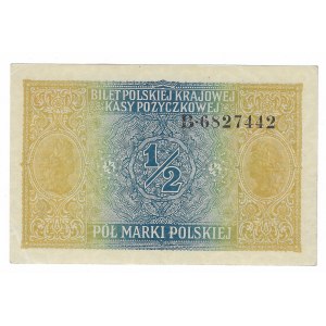 1/2 polské značky 1916 - Obecné