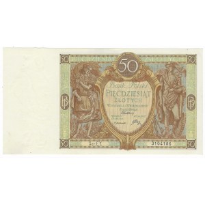 50 zlotých 1929, série EY