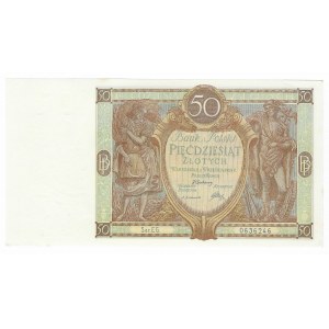 50 złotych 1929, seria EG
