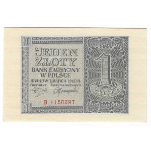 1 zloty 1940, Series B