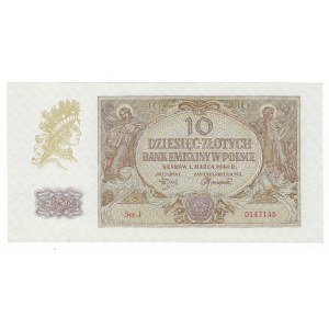 10 zlotých 1940, séria J