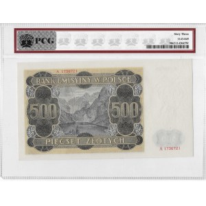 500 złotych 1940, seria A - PCG 63