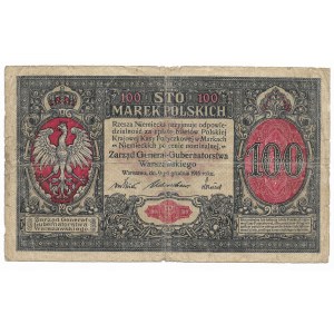 100 polnische Mark, 1916, Serie A