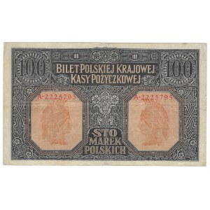 100 marek polskich, 1916, seria A