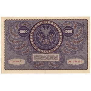 1,000 Polish marks 1919, 1st series V