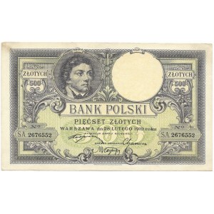 500 zlotých 1919, séria SA