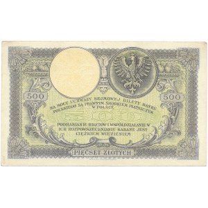 500 zlotých 1919, série SA