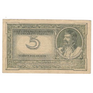 5 Polish marks 1919, P series