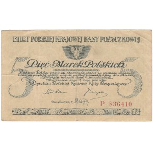 5 Polish marks 1919, P series