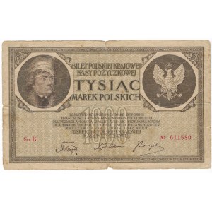 1,000 Polish marks 1919, series K