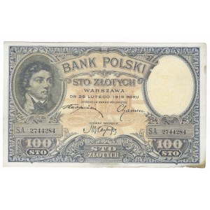100 złotych 1919, seria SA