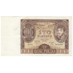 100 złotych 1934, seria CA