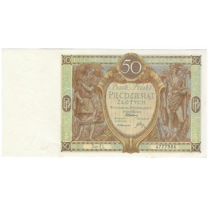 50 zlotých 1929, série EL