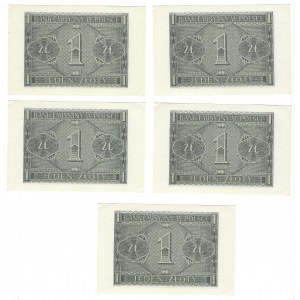 1 gold 1941, BD series - 5 consecutive issues