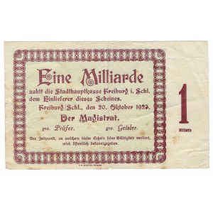 Świebodzice (Freiburg), 1 Milliarde mk 1923