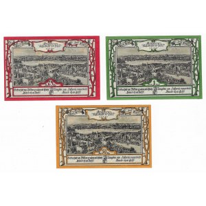 Szczytno (Ortelsburg), zestaw 3 sztuki - 1 marka, 75 fenigów, 50 fenigów