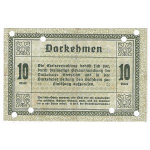 Ostpreußen (Darkehmen), 10 Mark 1918 - selten