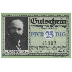 Shylock (Heydekrug), 25 fenig 1921