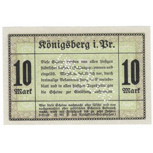 Königsberg (Konigsberg), 10 marks 1918 UNGULTIG - beautiful