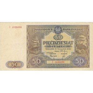 50 złotych 1946, seria J